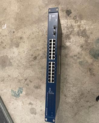 SWITCH 24 PORTE GIGABITE + FIBRA NETGEAR GS724T