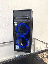COMPUTER  PC ASSEMBLATO RGB BLU HD SSD 256GB