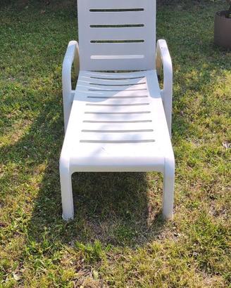 Sdraio bianche lettino prendisole