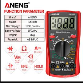 Multimetro digitale professionale automatico, nuov