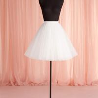 Gonna corta in tulle glitter