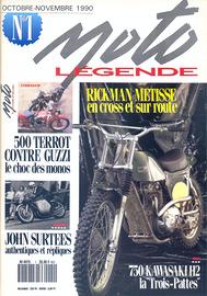 Rivista francese MOTO LEGENDE numero 1 del 1990