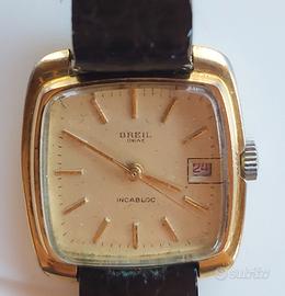 Orologio vintage Breil con datario, carica manuale
