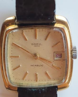 Orologio vintage Breil con datario, carica manuale