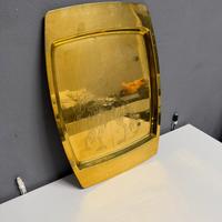 Vassoio Horse Mid-Century ottone Remo Bombardieri