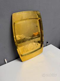 Vassoio Horse Mid-Century ottone Remo Bombardieri