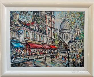 QUADRO,Francese" Montmartre-Place du Tertre,PARIS