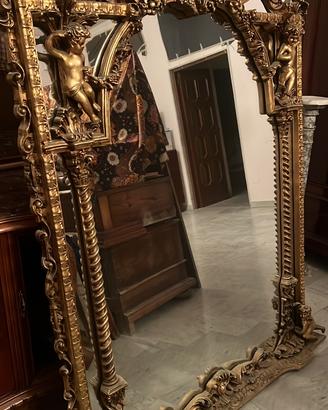 Specchio stile barocco in legno