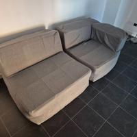 Divano a due posti  componibile in gommapiuma