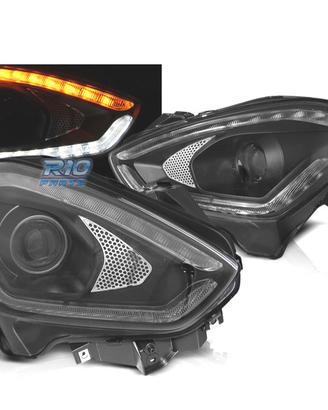 FARI SUZUKI SWIFT 17- TUBE LIGHT DRL DINAMICI NERI