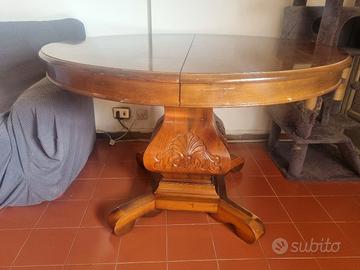 Tavolo rotondo, allungabile 