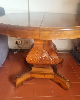 Tavolo rotondo, allungabile 