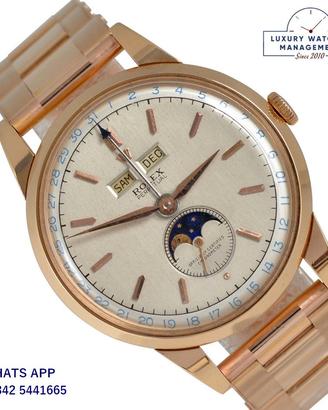 ROLEX Padellone 8171 Triple Date Moon Phase gold