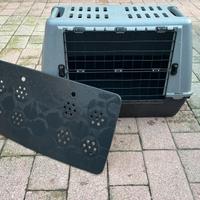 Trasportino rigido per cani o gatti con griglia