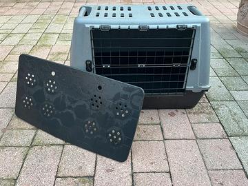 Trasportino rigido per cani o gatti con griglia