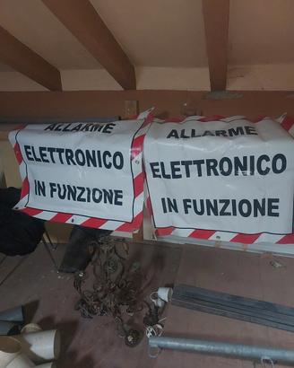 cartelli sistema di allarme