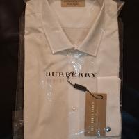 camicia Burberry bianca da uomo taglia XL