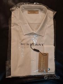 camicia Burberry bianca da uomo taglia XL
