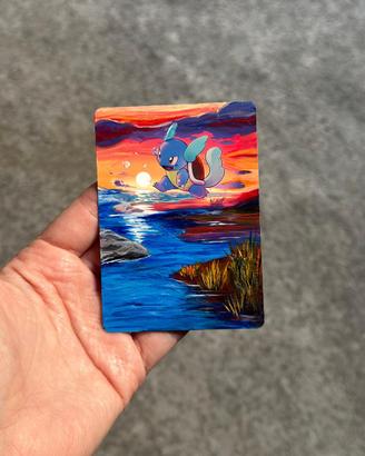 Wartortle Hand-Painted Card Pokémon