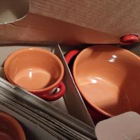 PIRAL set zuppa terracotta rossa