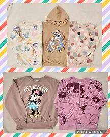 Felpe felpate invern 134 cm e 134/140 cm 8/10 anni