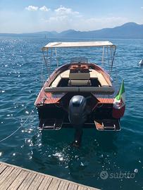 Barca LEGNO scafo vetroresinaCantieri Archetti