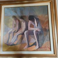 renato nesi quadro a olio 1984