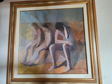 renato nesi quadro a olio 1984