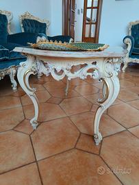 Tavolino in marmo stile luigiXV