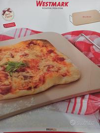 Pizza stone 38x30 cm, nuovo