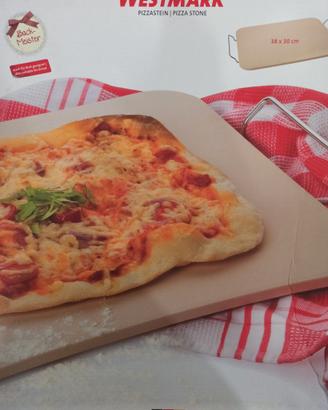 Pizza stone 38x30 cm, nuovo