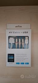 Av Cable + USB per Apple