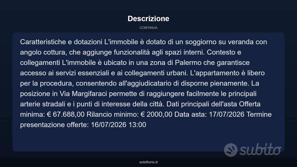 Appartamento – Palermo, Boccadifalco, IV Circoscrizione - Altro