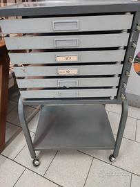 cassettiera schedario industriale