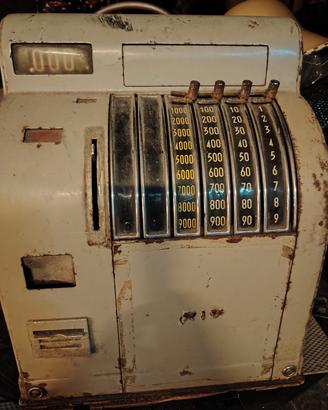 registratore di cassa vintage