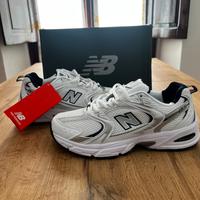 New Balance 530 White Silver Blue Unisex Taglia 40