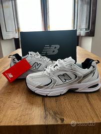 New Balance 530 White Silver Blue Unisex Taglia 40