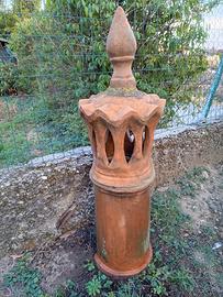 Comignolo in terracotta ligure  arredo giardino 