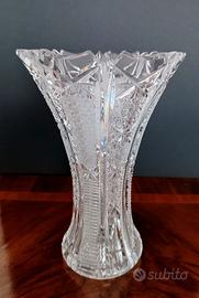 Vaso da fiori in cristallo di Boemia