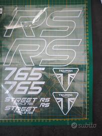 Adesivi Triumph street triple 765 RS per casco 