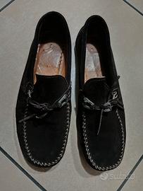 Scarpe mocassino uomo marrone camoscio numero 43 