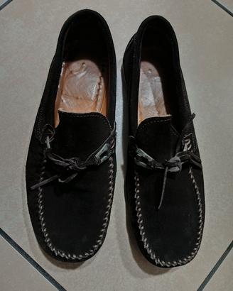 Scarpe mocassino uomo marrone camoscio numero 43 