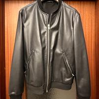 Giacca pelle nera Zara L