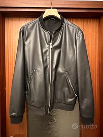 Giacca pelle nera Zara L