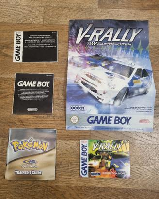 Istruzioni giochi per Game Boy da collezione
