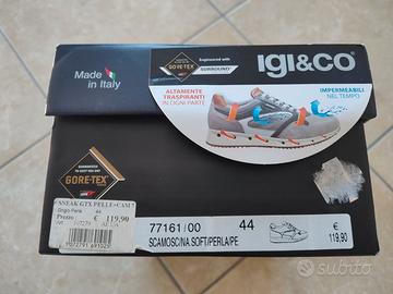Igi&Co Sneakers GORETEX Pelle Perla USATE 44