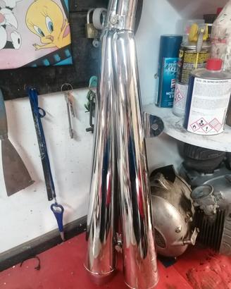 silenziatori sinistri honda cb 750 four