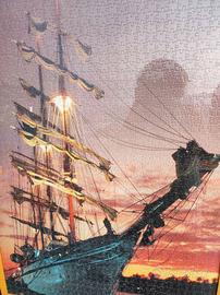 Puzzle veliero incorniciato