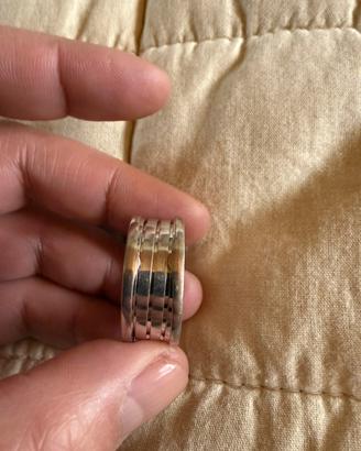 Anello bulgari 4 fasce oro bianco