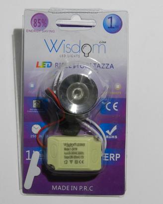 Faretto a led punto luce calda o fredda